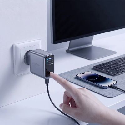 7. Ładowarka sieciowa Tech-Protect PowerVision NC140W-GaN 4-PORT PD 140W / QC3.0 - ciemnoszara
