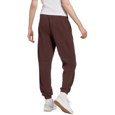 3. Spodnie damskie adidas Essentials Small Logo French Terry Cuffed brązowe JX3864