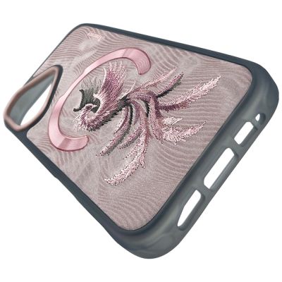 4. Etui Nimmy Magnetic Fantasy Animal MagSafe na iPhone 16 - różowo-złote