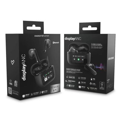8. Słuchawki dokanałowe Energy Sistem True Wireless Earphones Icon Series z mikrofonem, Bluetooth, Graphite, ANC