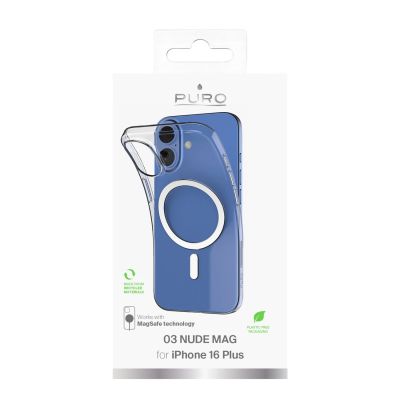 3. Etui silikonowe Puro 03 Mag MagSafe do iPhone 16 Plus - przeroczyste