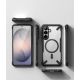 5. Etui Ringke Fusion X Magnetic MagSafe na Samsung Galaxy S26+ - przezroczysto-czarne