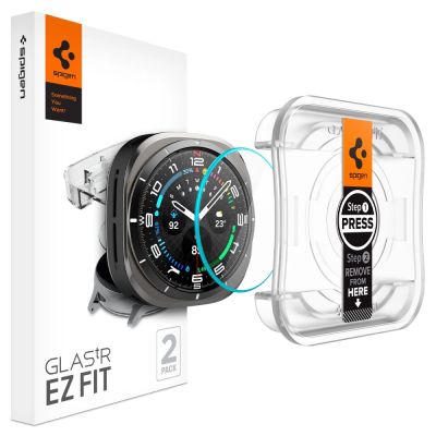 Szkło hartowane Spigen Glas.TR EZ Fit na Samsung Galaxy Watch Ultra (47 mm) - przezroczyste (2-pak)