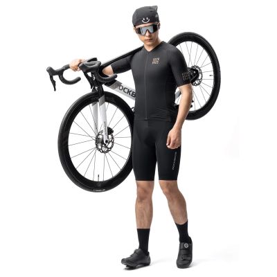 3. Koszulka rowerowa Rockbros YDDX011 Diamond z krótkim rękawem rozmiar XL - czarna