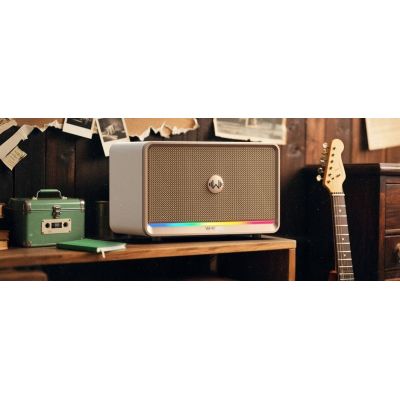 3. Głośnik bezprzewodowy Bluetooth W-KING H330 kremowy