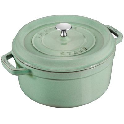 2. Garnek żeliwny okrągły STAUB 40508-707-0 - miętowy 6.7 ltr