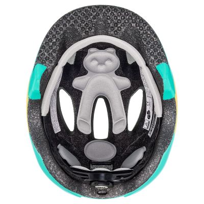 6. Kask rowerowy dziecięcy uvex oyo style monster lagoon matt 50-54