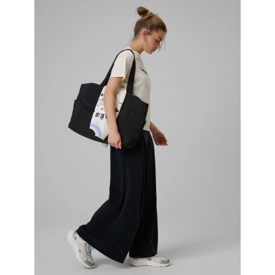 4. T-shirt loose z nadrukiem damski 4F 4FRAW25TTSHF3409-12S