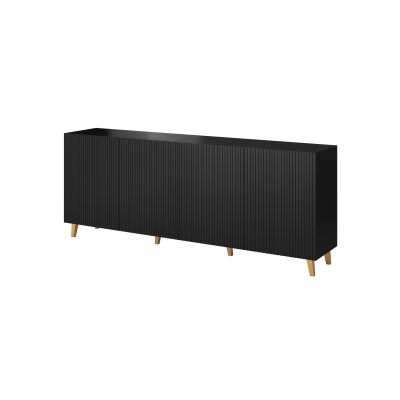 Komoda PAFOS 200x40x82 czarny mat