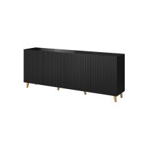 Komoda PAFOS 200x40x82 czarny mat