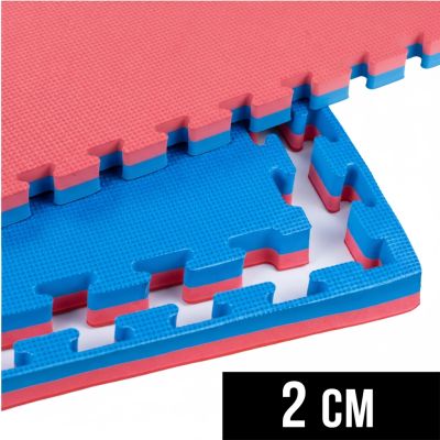 12. Mata do ćwiczeń z Ceryfikatem Bezpieczeństwa - Puzzle 1x1m - Tatami 2 cm