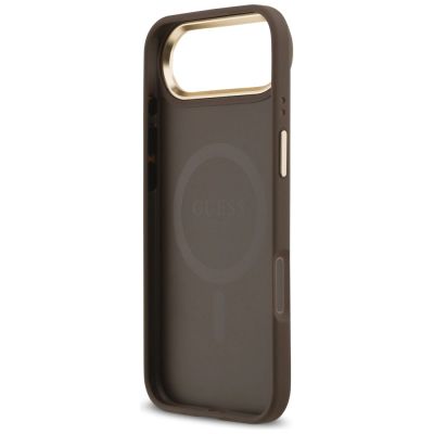7. Etui Guess 4G PU Classic Logo MagSafe na iPhone 17 Air - brązowe