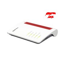 Box 7630 router bezprzewodowy 2.5 Gigabit Ethernet Dual-band (2.4 GHz/5 GHz) Biały, Czerwony