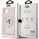 8. Etui Karl Lagerfeld Ring Stand Karl&Choupettte MagSafe na iPhone 11 / Xr - różowe
