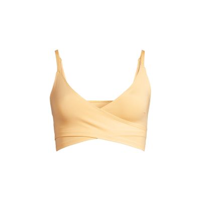 4. Top damski CASALL Cross Overlap Sports Top kolor żółty