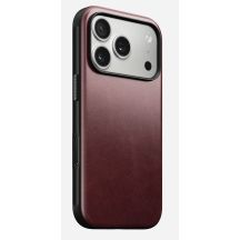 Nomad Modern Leather Case pokrowiec na telefon komórkowy 16 cm (6.3") Bordowy