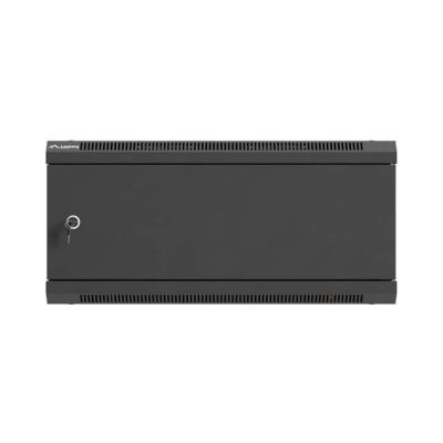22. LANBERG SZAFA INSTALACYJNA RACK WISZĄCA 19" 4U 600X450 CZARNA DRZWI METALOWE (FLAT PACK)