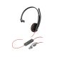26. Poly Blackwire 3210 Monaural USB-C Headset +USB-C/A Adapter