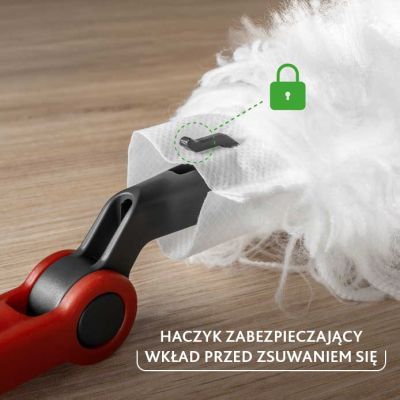 13. Miotełka do kurzu Vileda z długą rączką + 1 wkład Flex&Catch