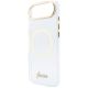 7. Etui Guess IML Script Metal MagSafe na iPhone Air - przezroczyste