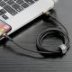 6. Kabel Baseus Cafule USB-A / Lightning 2A QC 3.0 3 m - czarno-złoty