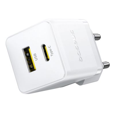 2. Ładowarka sieciowa Baseus Palm 30W USB-C USB-A - biała