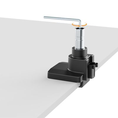 2. MACLEAN UCHWYT BIURKOWY DO MONITORA LCD 17-57", 27KG, VESA MAX 200X200 PODWÓJNE RAMIĘ MC-968