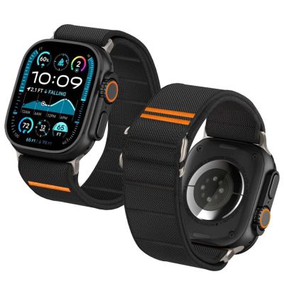4. Pasek Tech-Protect Nylon Slip na Apple Watch 44 / 45 / 46 / 49 mm - czarny
