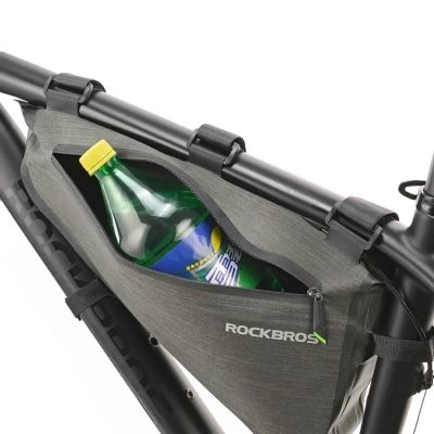 2. Torba Rockbros AS-017 rowerowa na ramę 5 l - ciemnozielona
