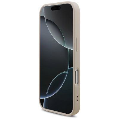 5. Etui Guess 4G Strap Triangle Logo MagSafe na iPhone 17 Pro - różowe