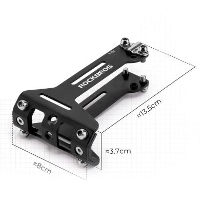 3. Adapter koszyka na bidon Rockbros 31210003001 pod siodełko aluminiowy - czarny