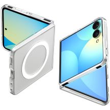 Etui Spigen AirSkin MagFit na Samsung Galaxy Z Flip 8 - przezroczysto-białe