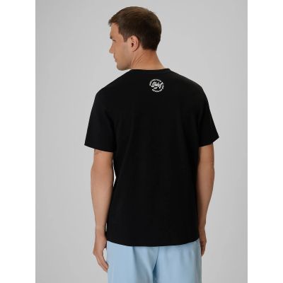 2. T-shirt regular z nadrukiem męski 4F 4FRSS26TTSHM4299-20S