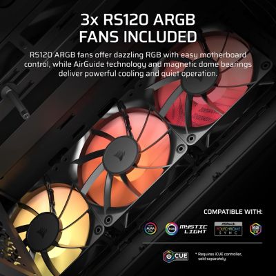 17. Obudowa Corsair 3200D RS ARGB Mid-Tower Smoked