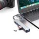8. Adapter Tech-Protect HB06 HUB Adapter 8w1 TYP-C + USB2.0 + USB3.0 + SD/TF + AV3.5 - szary