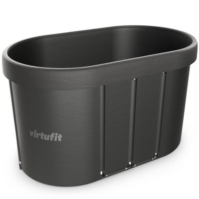 11. VIRTUFIT WANNA LODOWA OWALNA 500 LITRÓW ANTRACYT Z AKCESORIAMI