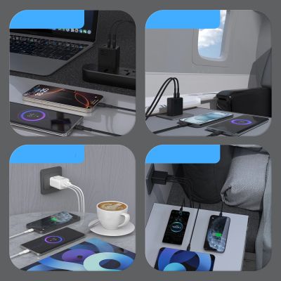 6. Ładowarka sieciowa Dudao A29C 65W GaN + kabel USB-C - czarna