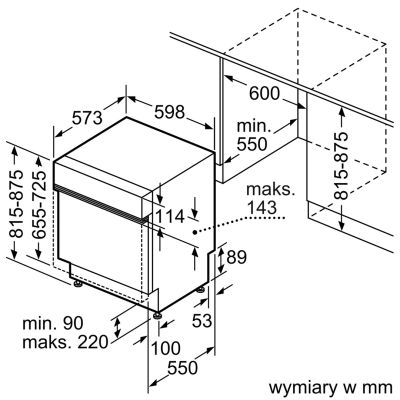 5. Zmywarka do zabudowy BOSCH SMI2ITS09E