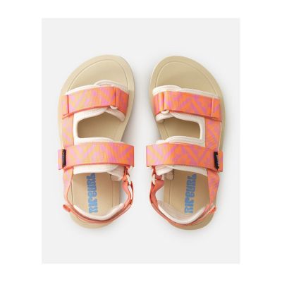 3. Japonki plażowe RIP CURL Newquay Bloom Open Toe-Girl turkusowe