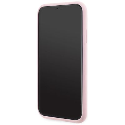 5. Etui Karl Lagerfeld Silicone Karl&Choupette MagSafe na iPhone 11 - różowe