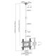 9. Equip 650321 uchwyt do tablic informacyjnych 177,8 cm (70") Czarny