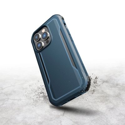 6. Raptic X-Doria Fort Case etui iPhone 14 Pro z MagSafe pancerny pokrowiec niebieski