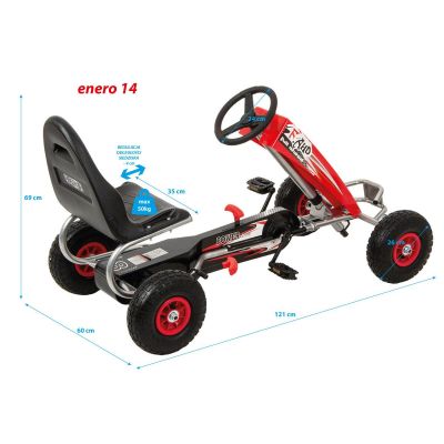 20. GOKART AUTO NA PEDAŁY ENERO 14 CZERWONY