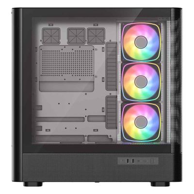 4. MODECOM OBUDOWA VOLCANO AQ 500 ARGB MIDI CZARNA