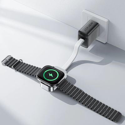 7. Ładowarka bezprzewodowa Acefast E21 5W do Apple Watch - srebrna