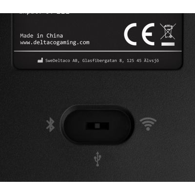 8. Deltaco Gaming GAM-100-DE klawiatura USB + RF Wireless + Bluetooth QWERTZ Niemiecki Czarny