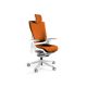 Fotel biurowy Wau 2 NW45 siatka mandarin/biały