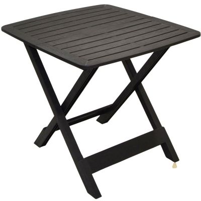 10. STÓŁ OGRODOWY SKŁADANY PLASTIKOWY 72x79x70CM ANTRACYT