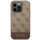 3. Guess GUHCP14LG4GLBR iPhone 14 Pro 6,1" brązowy/brown hard case 4G Stripe Collection