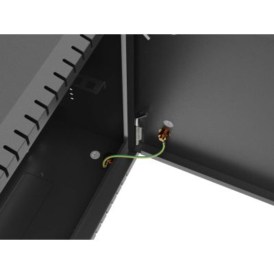 9. LANBERG SZAFA INSTALACYJNA TPR 10" Z PŁYTĄ MESH 340X340X140 CZARNA (ZŁOŻONA)